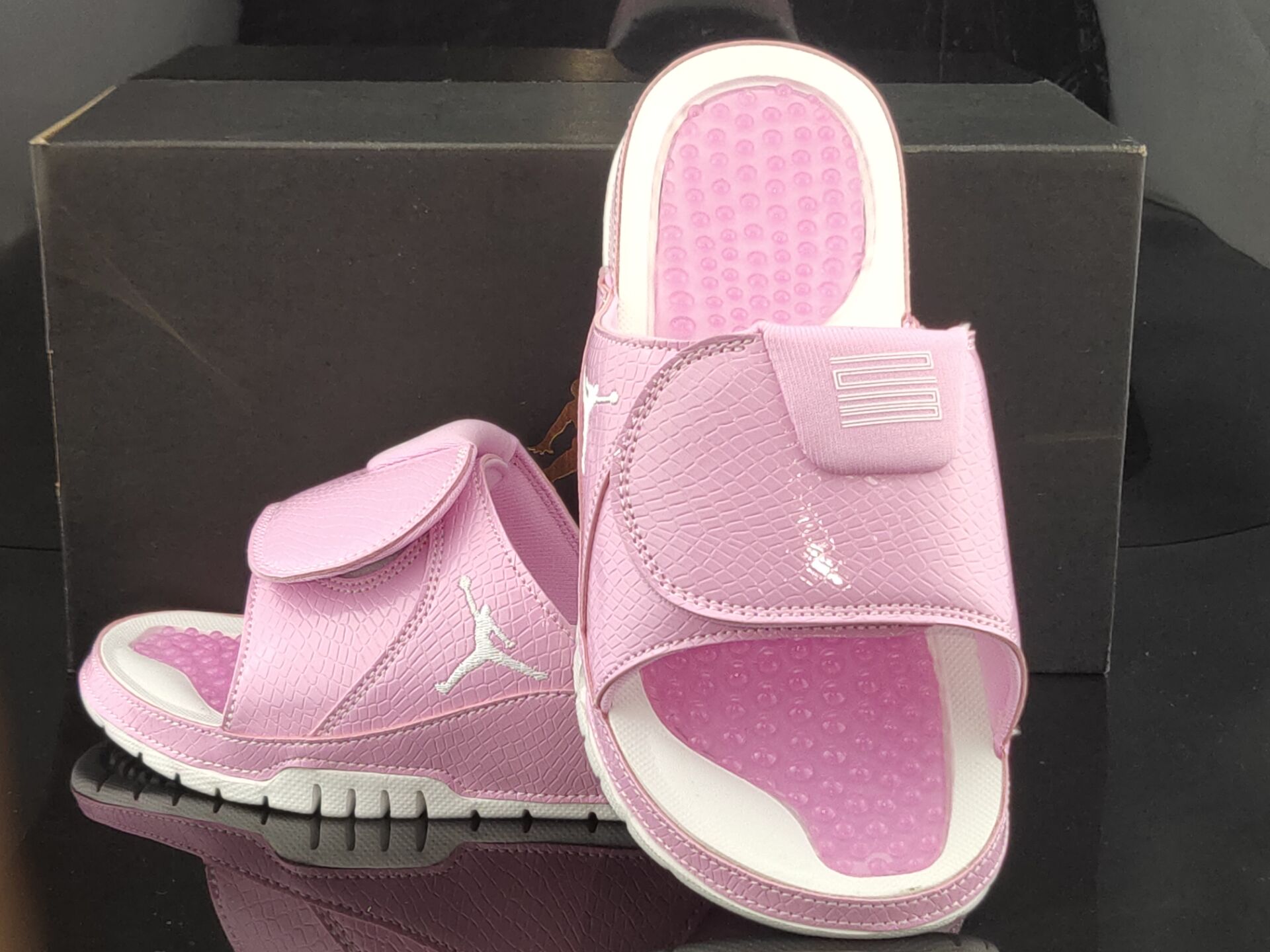 2020 Air Jordan Hydro 11 Pink White For Women - Click Image to Close